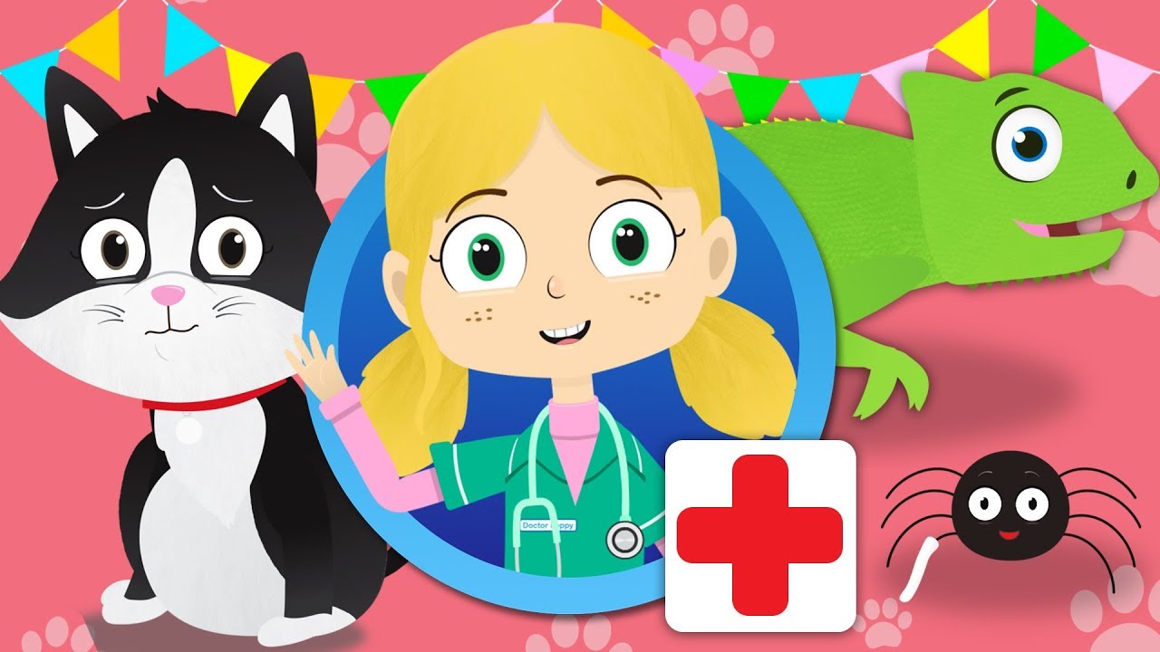 Sarah The Cat Visits Dr Poppy's Pet Rescue | Animals For Kids