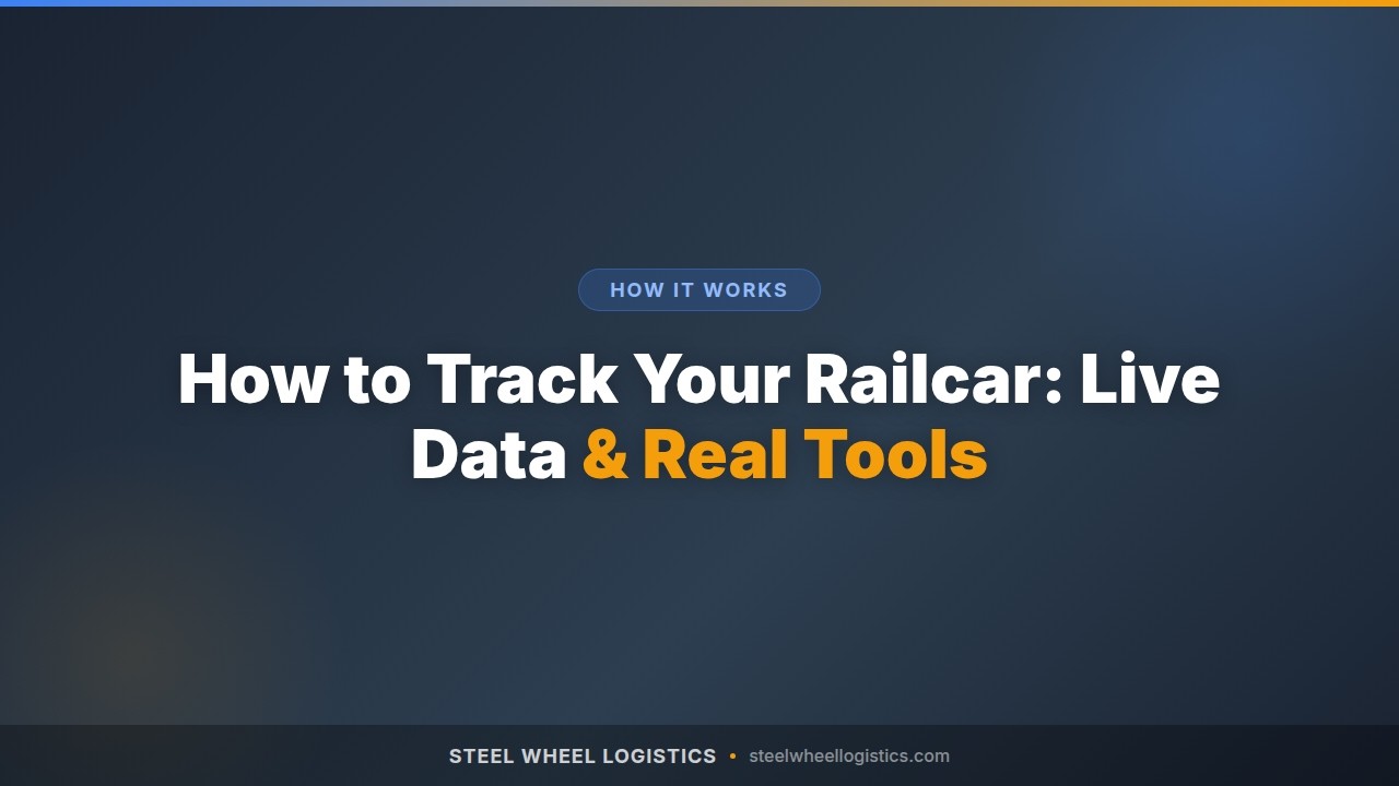 How to Track Your Railcar: Live Data & Real Tools