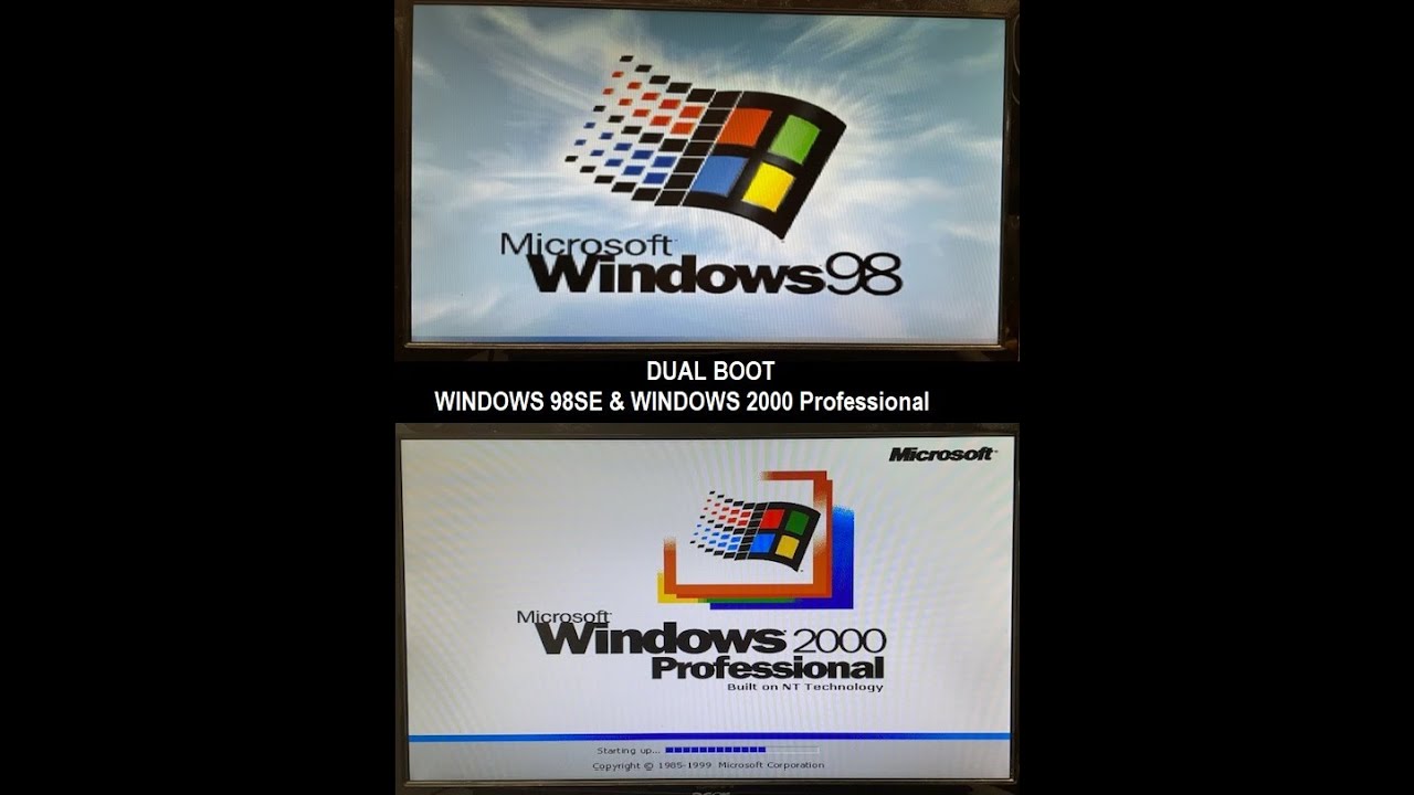 Vintage Dual Boot System - Windows 98SE and Windows 2000 Professional