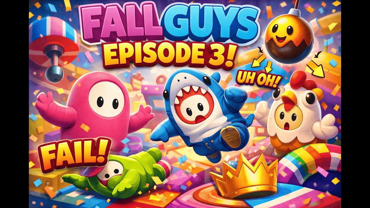 STILL CUTE BUT STILL HARD??!! | Fall Guys EP3