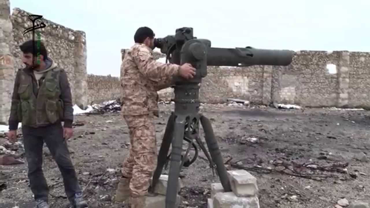 حلب تدمير طيارة حربية بصاروخ تاو على يد الجيش الحر 12 1 2015