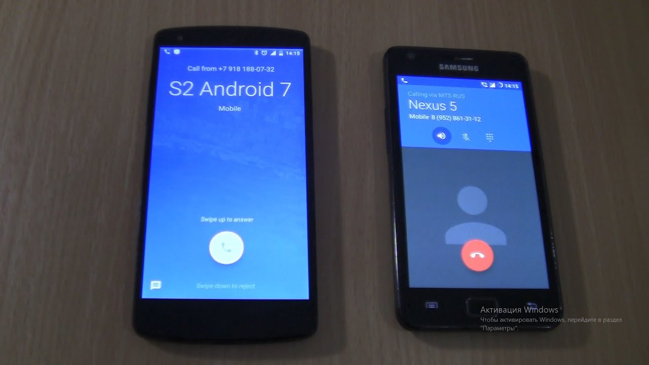 Incoming call & Outgoing call at the Same Time Samsung Galaxy S2 android 7+Nexus 5