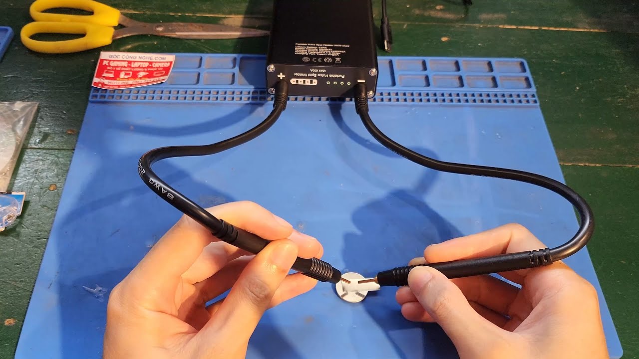 MÁY HÀN CELL PIN | Máy hàn điểm DIYMORE dùng pin mini 18650 CỰC KỲ NHỎ GỌN