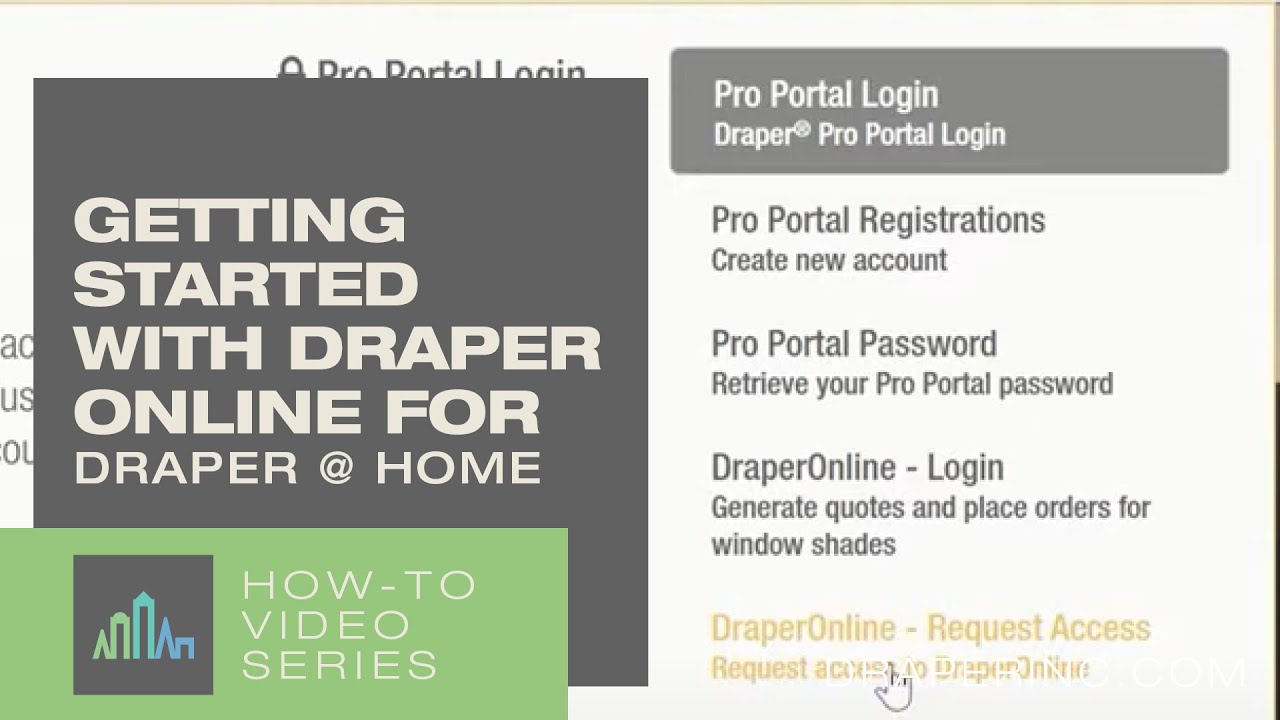 How-To Video: Getting Started with Draper Online for Draper @ Home