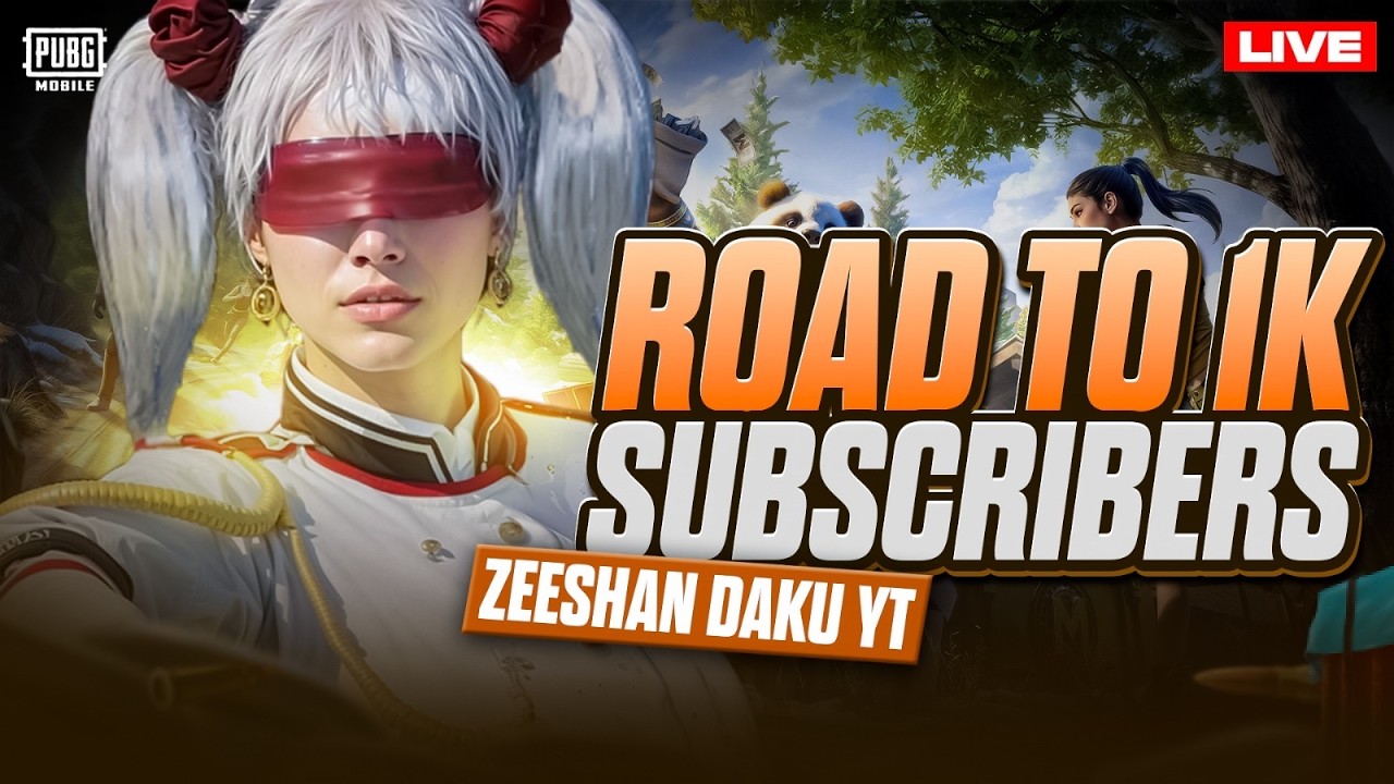 PUBG Mobile Road to conquer Zeeshan Daku Yt 1K subscriber