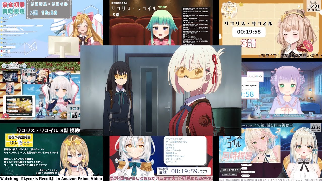 リコリス・リコイル 第3話 VTuber 反応まとめ｜Lycoris Recoil EP3 VTuber Anime Reaction