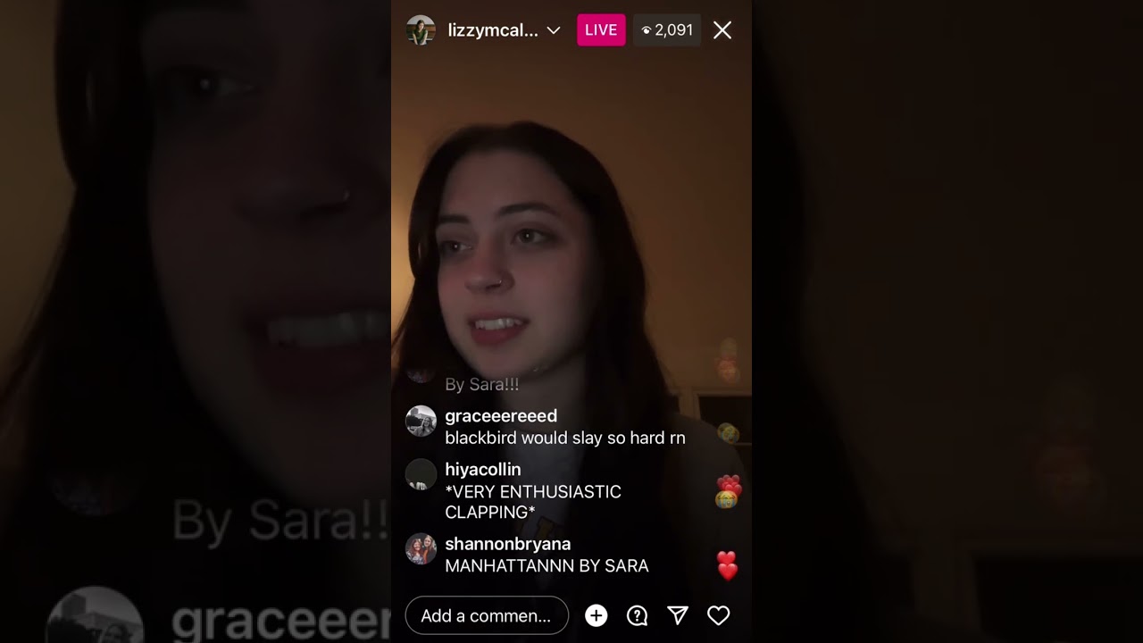 march 10, 2023 | lizzy mcalpine ig live | piano covers~~