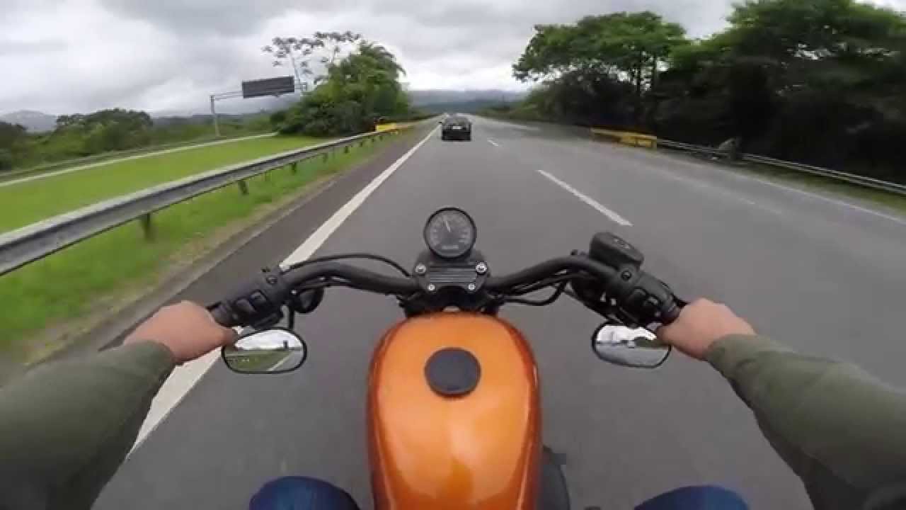 Bate e Volta na Praia Grande com a Catarina (Minha Harley)