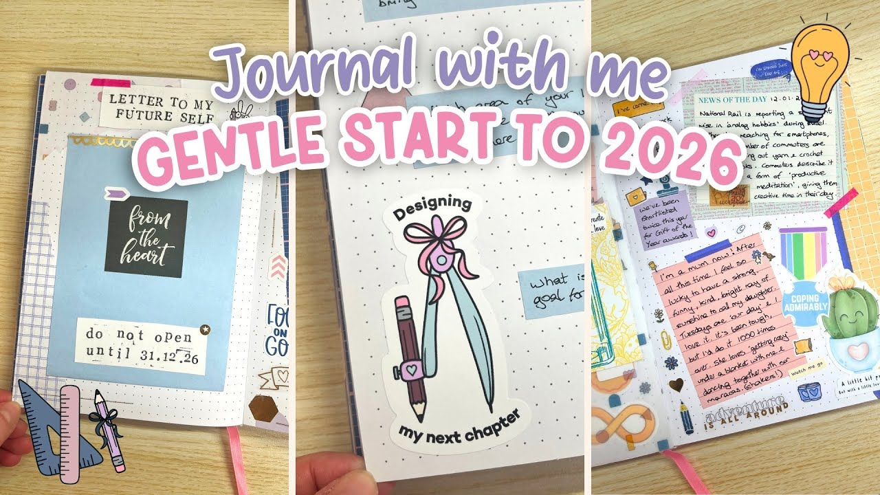 Slow Journaling for 2026: Designing a Year That Fits My Life ~ Self care journaling ideas