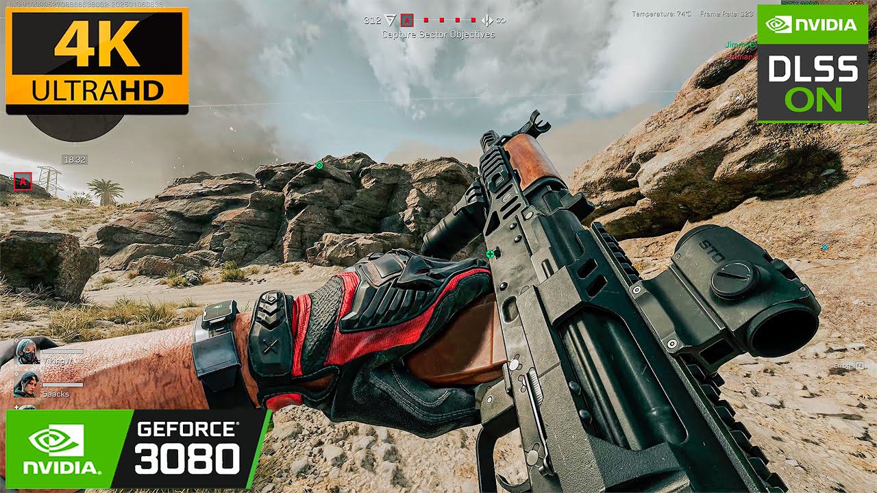 Delta Force: 4K Gameplay RTX 3080 10GB RTX OFF/DLSS ON - Benchmark
