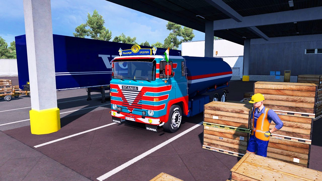 Scania 141 V8 | Highly Flammable Tanker | ETS2 1.36