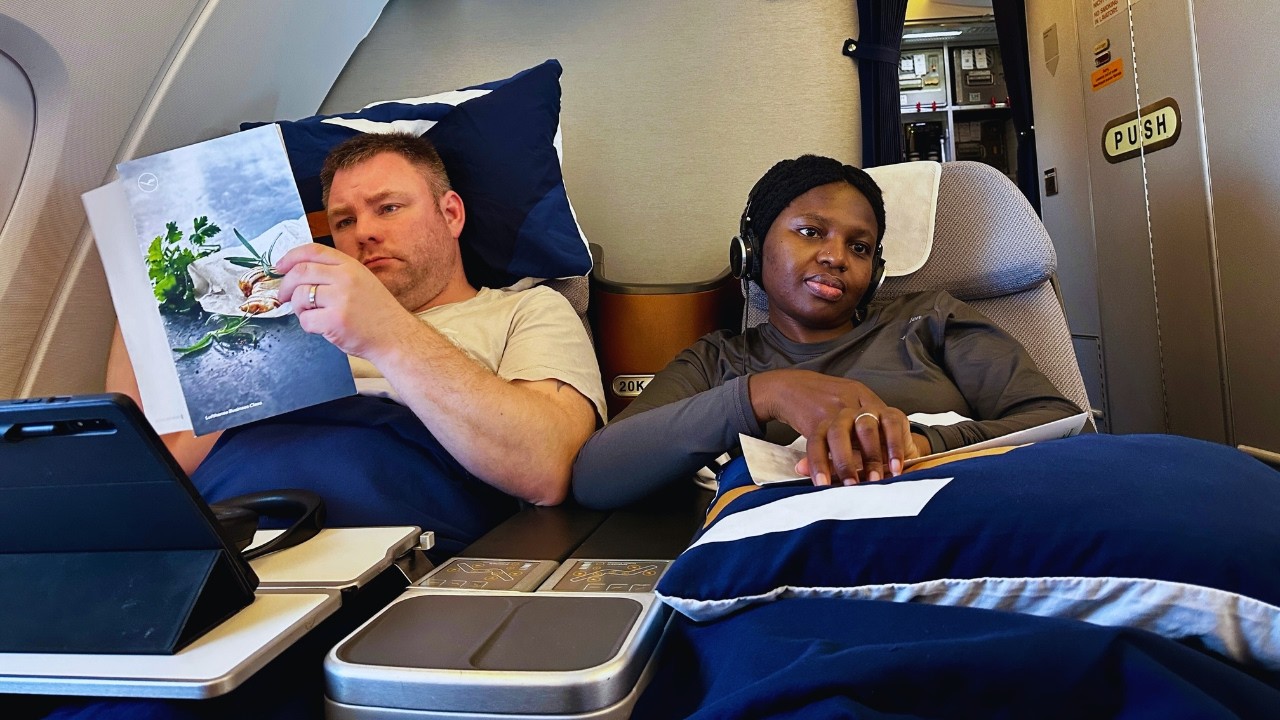 Flying Lufthansa A380 Business Class: Munich to New York 🇩🇪✈️🇺🇸 | Full Cabin Tour & Honest Review
