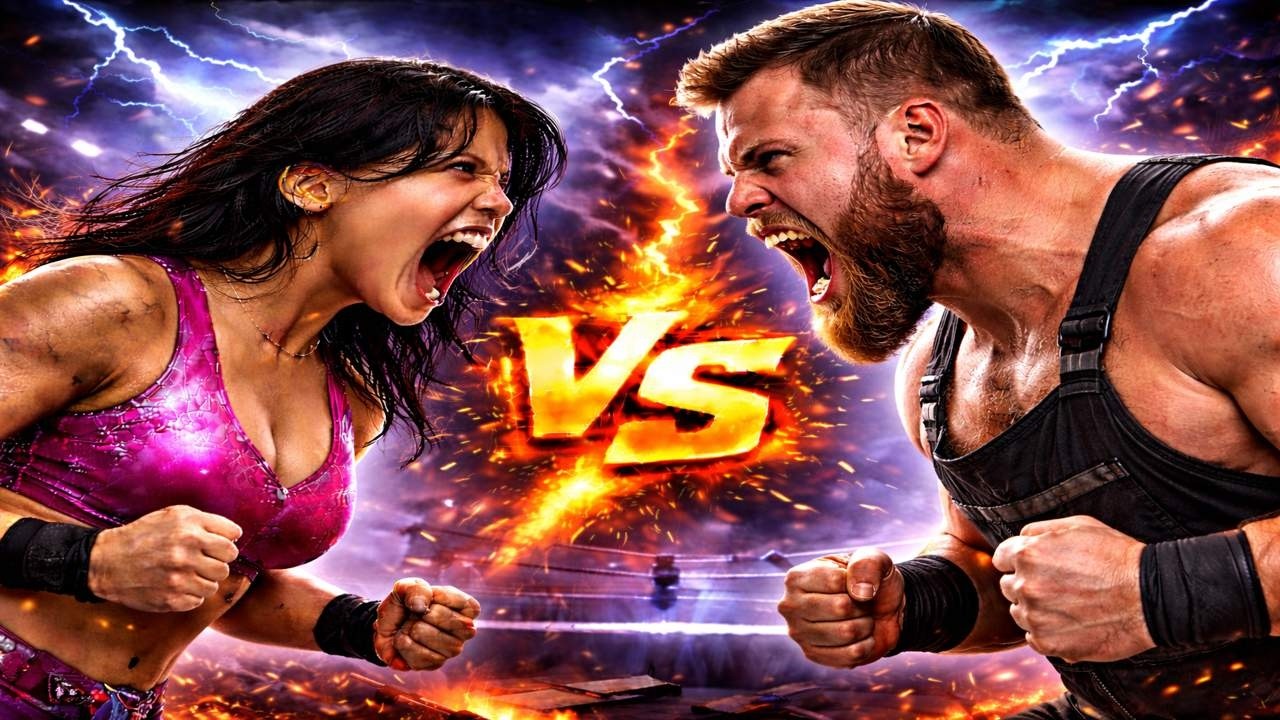 Lakshmi Sahaji vs Tucker – BRUTAL TLC WAR! | WWE 2K22