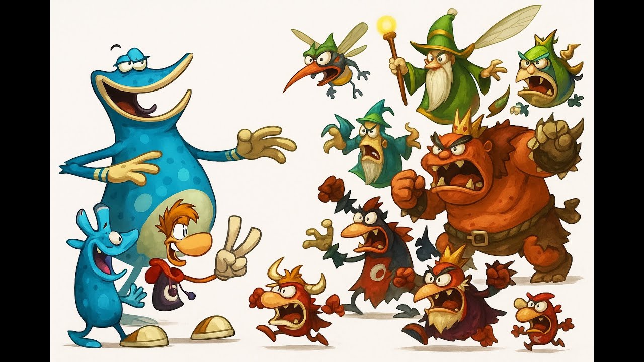 Rayman Origins com meu amigo lincokis