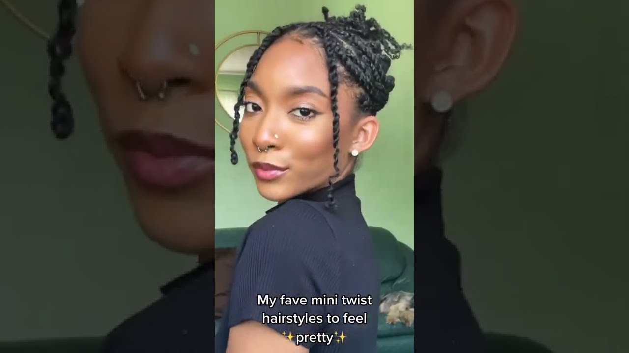 Hairstyles for Mini Twists/Mini Braids on Natural Hair ➿