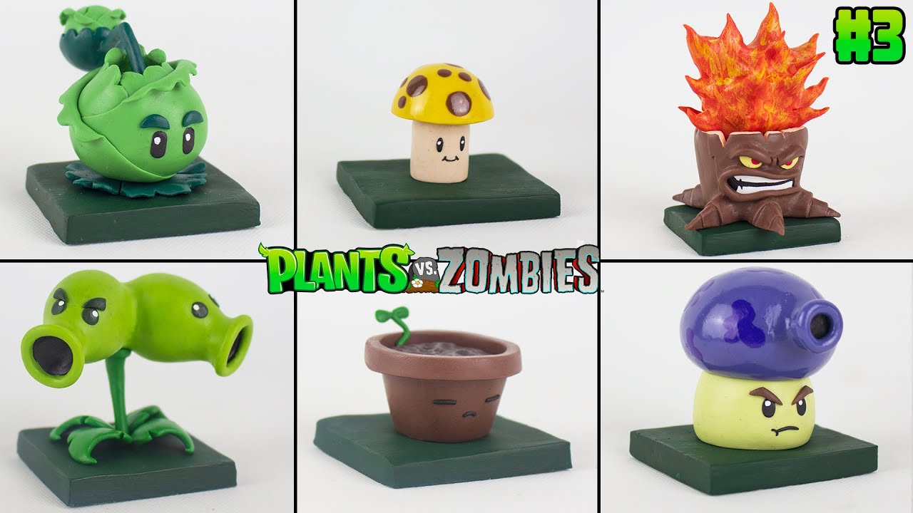 ESCULPIENDO a PLANTAS (Plants vs. Zombies) de Plastilina #3 - PVZ