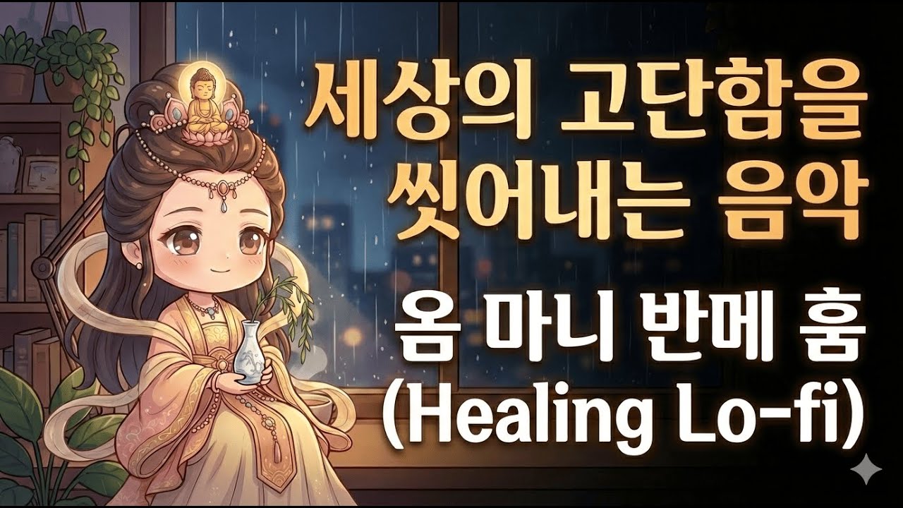 세상의 고단함을 씻어내는 음악 | 옴 마니 반메 훔 힐링 로파이 (수면, 명상, 휴식)