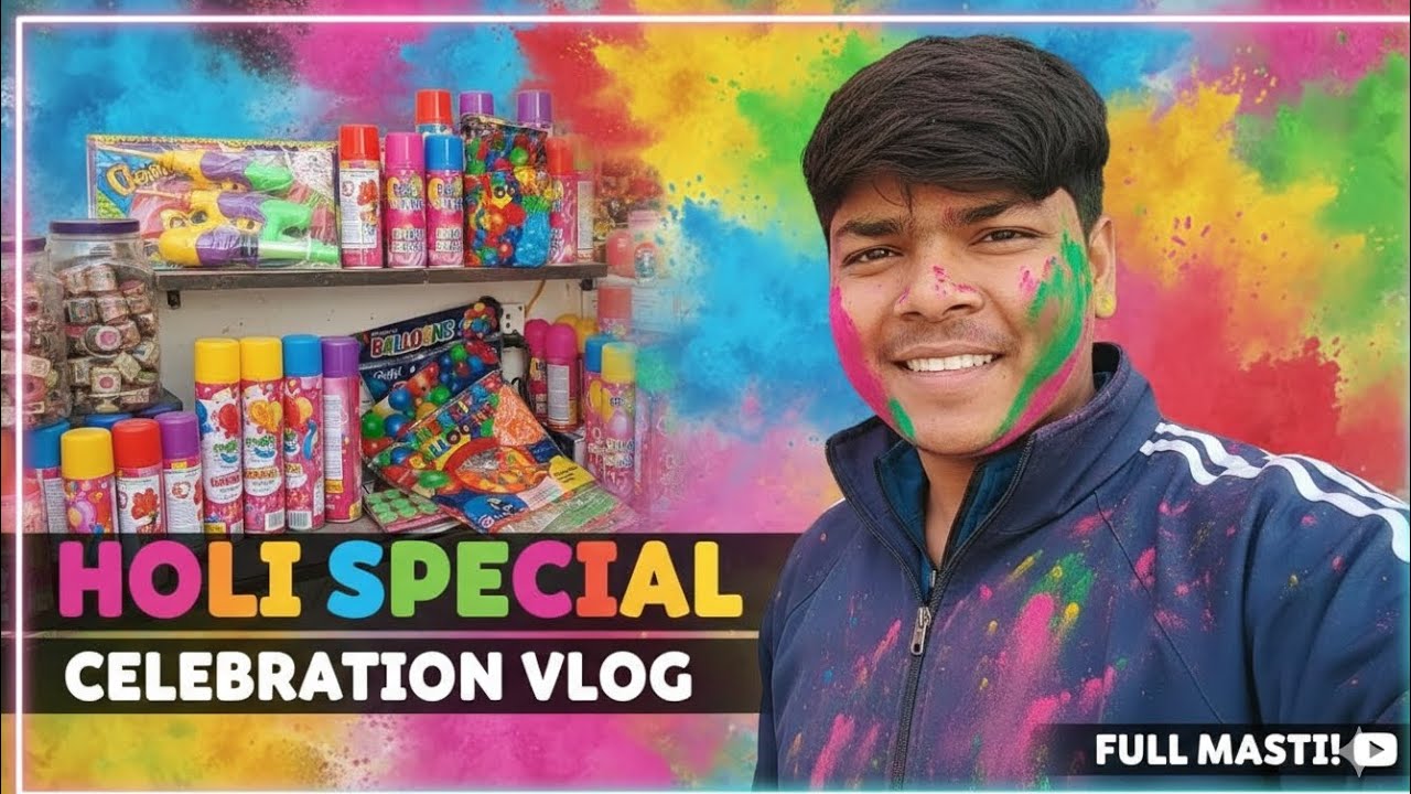 Holi Special 😍 | Colors, Dance & Fun! My Holi Day | Full Festival Vlog 🌈 Holi Traditions & Colors 🎨 