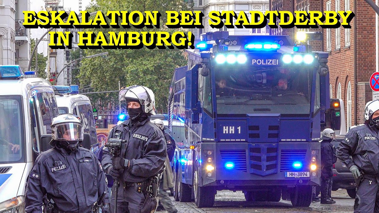 [Eskalation Reeperbahn Hamburg!] Massive Ausschreitungen & Schlägereien | Polizei | HSV vs St. Pauli