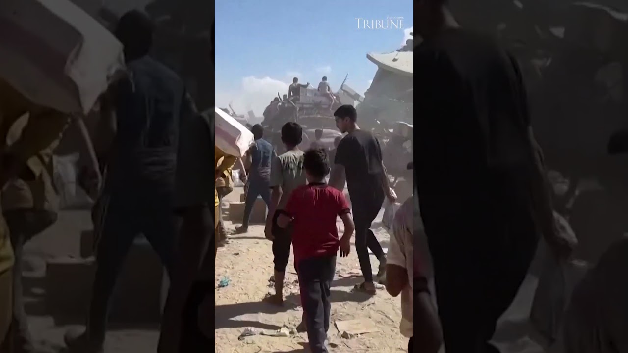 Recent footage of aid supplies arriving into Gaza as ceasefire holds