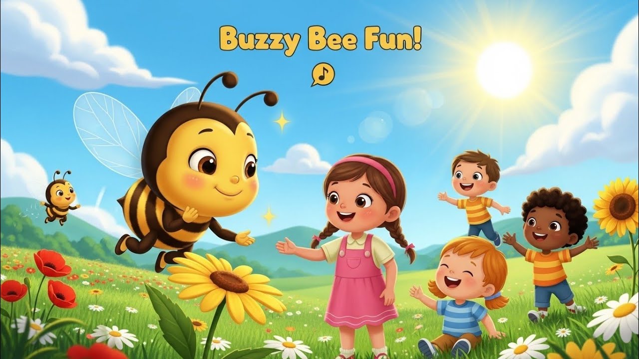 🐝 نشيد النحلة النشيطة للأطفال | رحلة جمع العسل بطريقة ممتعة وتعليمية