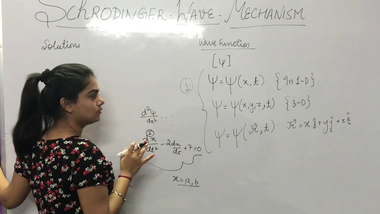 SCHRODINGER WAVE EQUATION / Wave Mechanism | Solutions | Quantum Physics B.Tech B.Sc M.Sc Physics 😃