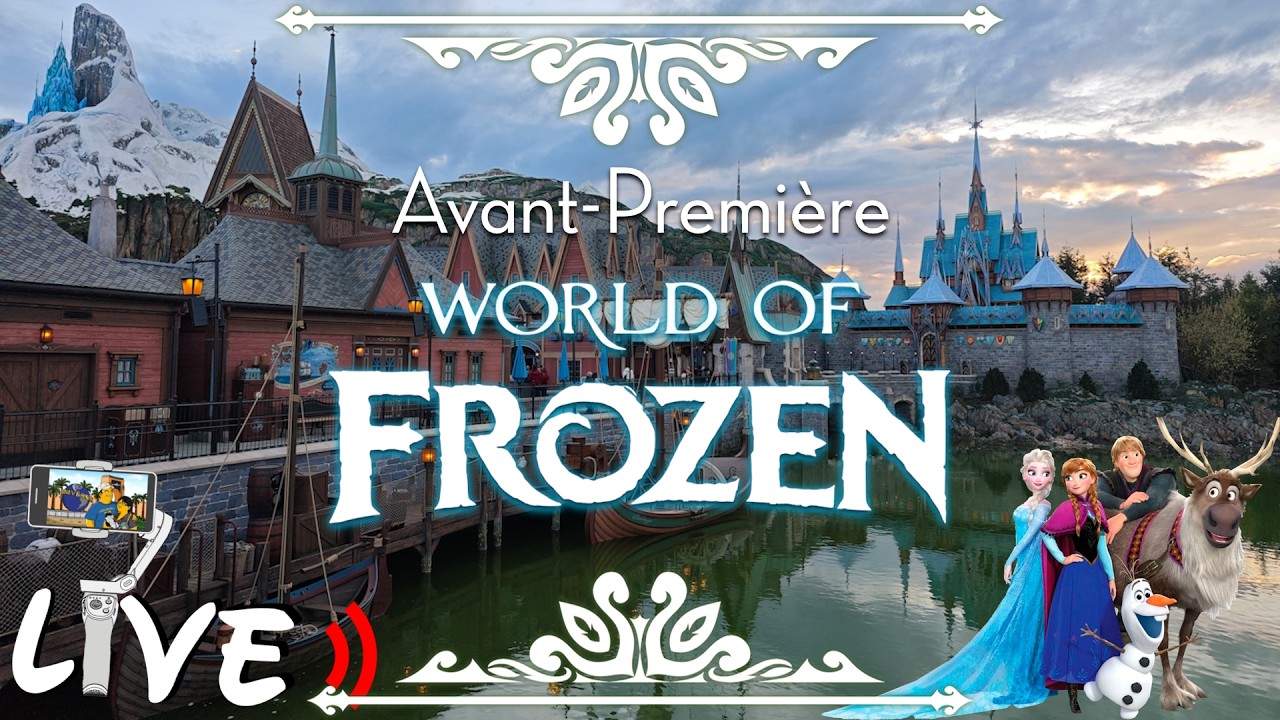 🔴[LIVE] ⚠️ Visite du monde de la Reine des Neiges à Disneyland Paris ! ⚠️ Frozen World tour !!