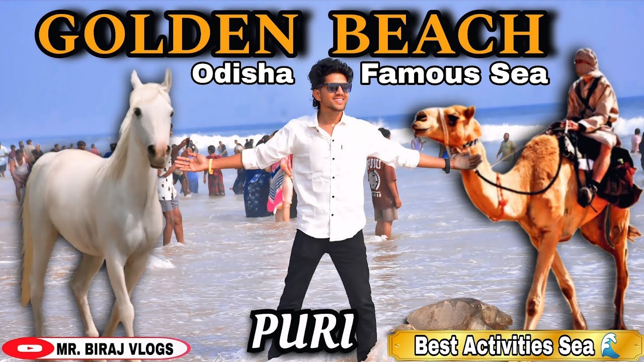 Golden Beach Puri 🏖️ | Best Activities Sea Beach Odisha | Puri Tourist Place | ସମୁଦ୍ର ବେଳାଭୂମି ପୁରୀ