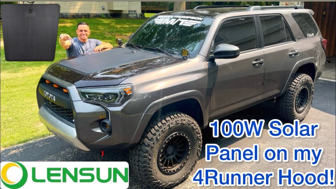 How to Install a Lensun Solar 100W Solar Panel on your 4th & 5th Gen Toyota 4Runner!