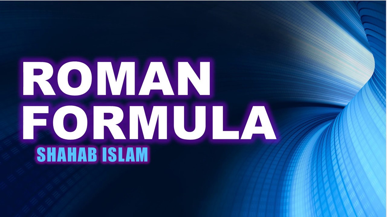 Roman Formula IN Excel
