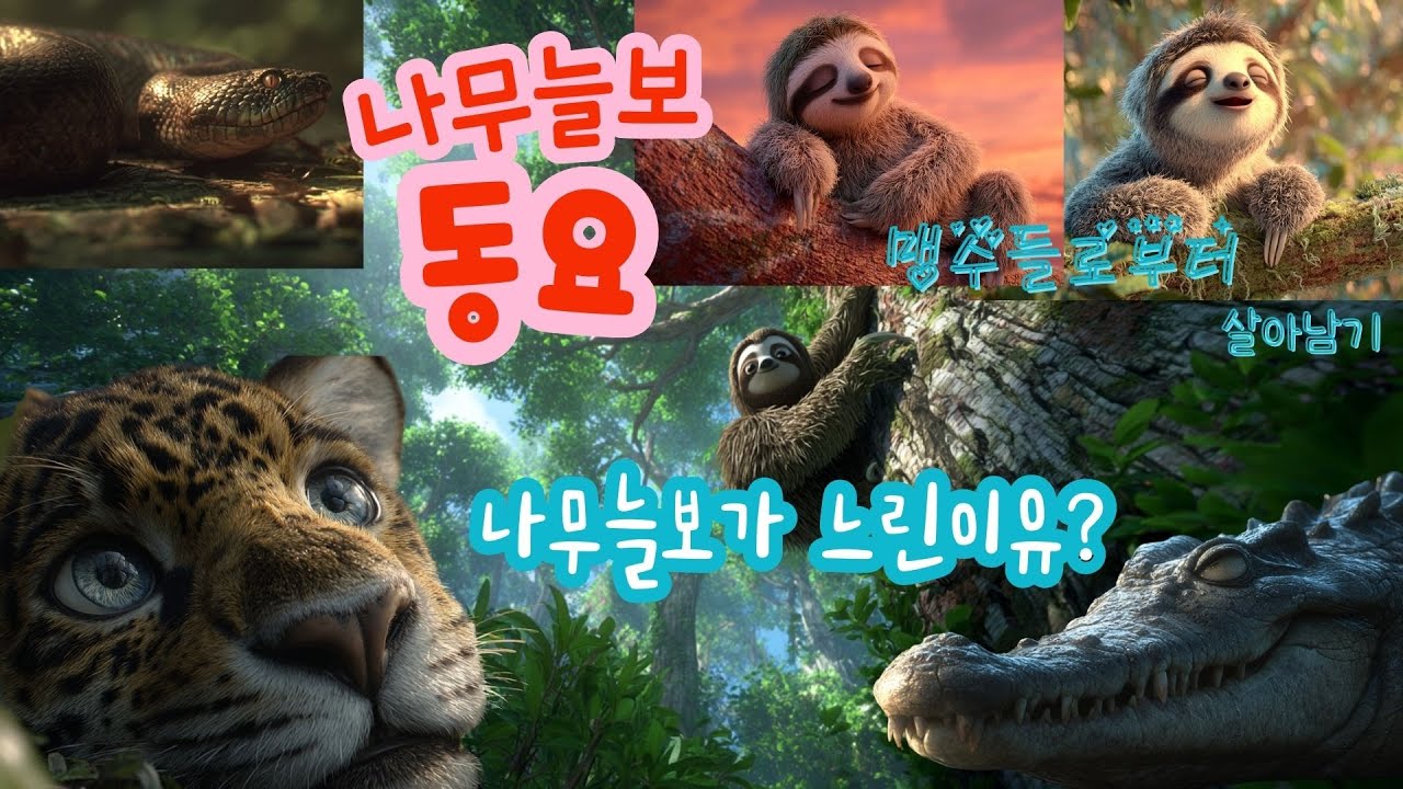 조금 느려도 괜찮아 / 나무늘보 동요 | 기다림을 배우는 어린이 노래/차들이 멈춘 이유는?