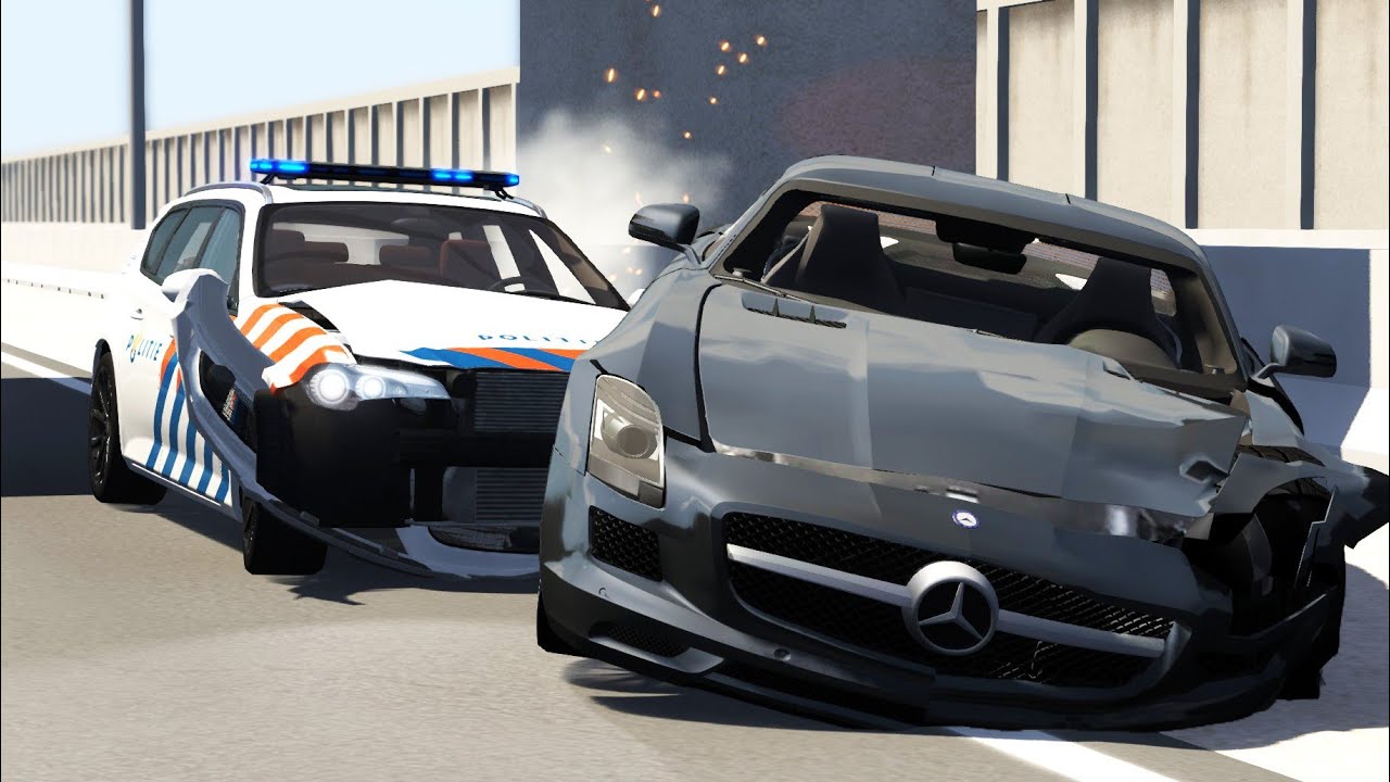 POLICE CHASES #11 - BeamNG Drive