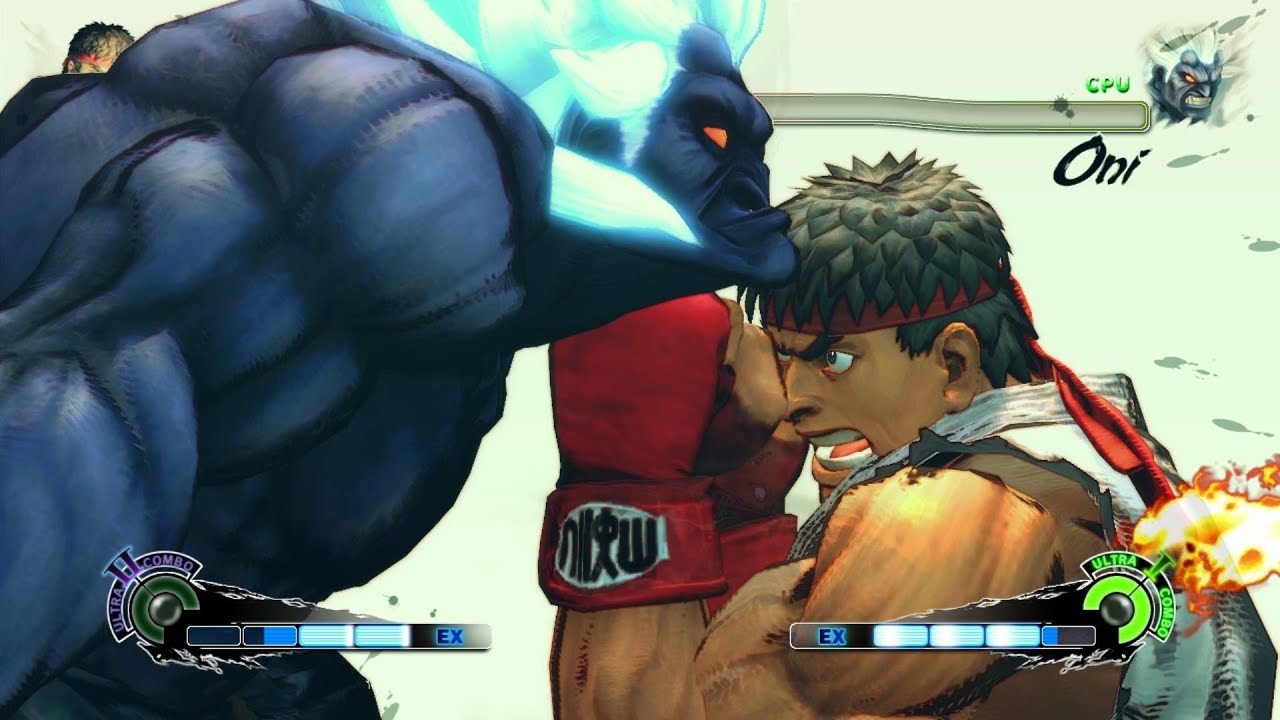Super Street Fighter 4 AE PC Ver. 2012 secret Shin Oni Boss all quotes 2/2