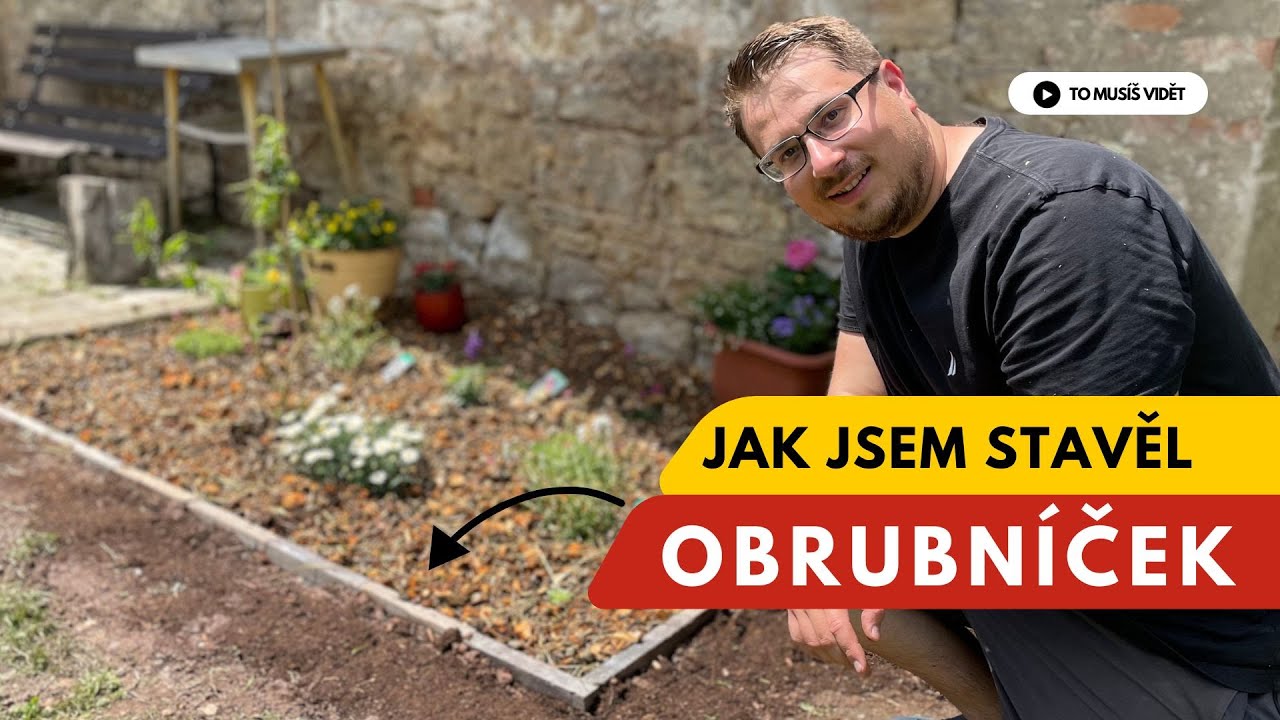 Snadný obrubník ze starého materiálu bez betonování