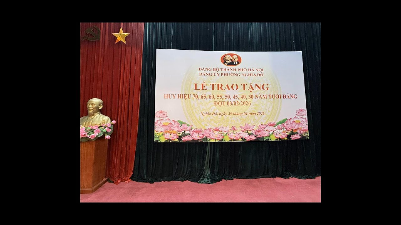 TRAO HUY HIỆU ĐẢNG  P NGHĨA ĐÔ 29 01 2026