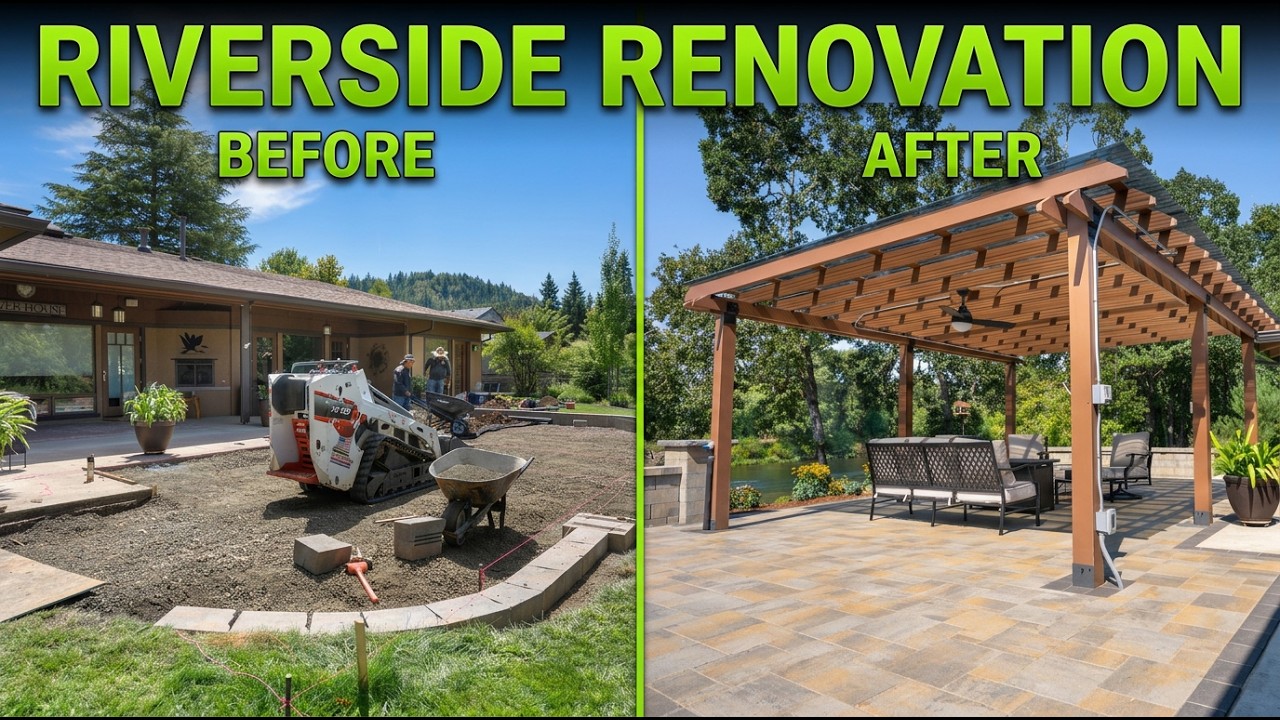 Full Riverside Renovation Before & After #landscaping #landscapedesign #riverside