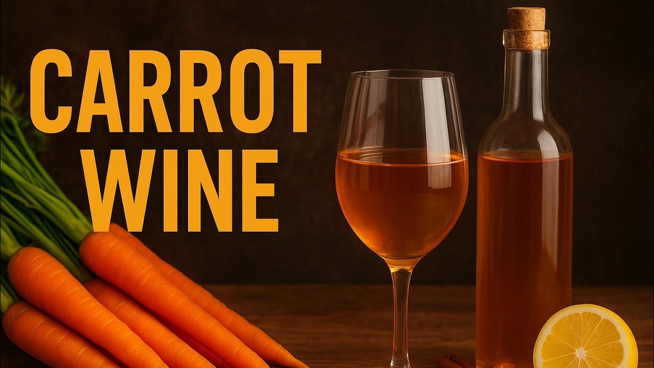 Carrot Wine Recipe | Homemade Orange Carrot Wine with Spices | Easy Fermentation Process
