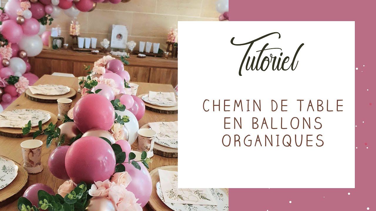 Comment faire un chemin de table en ballons ? Décoration de fête
