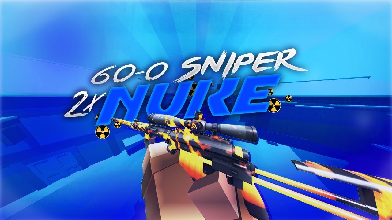 Insane 60-0 DOUBLE NUKE Sniper Gameplay (Krunker.io)