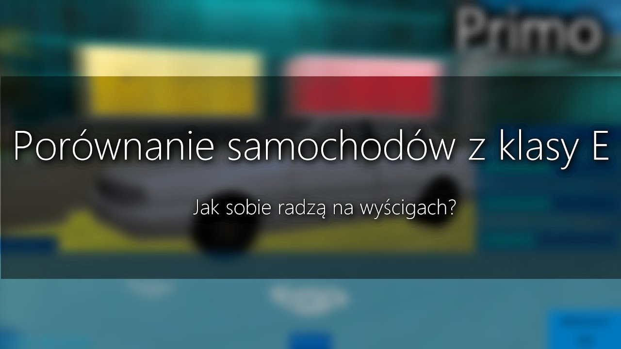 Porównanie wymaxowanej klasy E w wyścigach - NFS: San Andreas