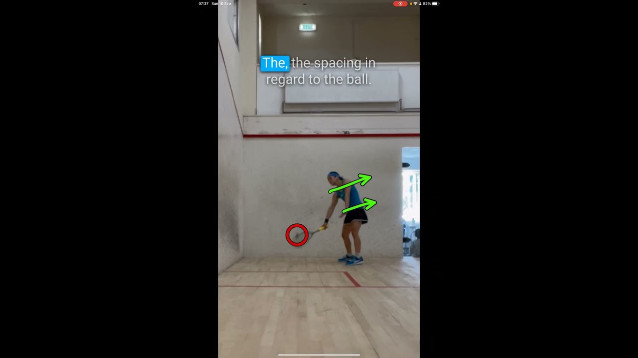 Squash Forehand Coaching - Alina