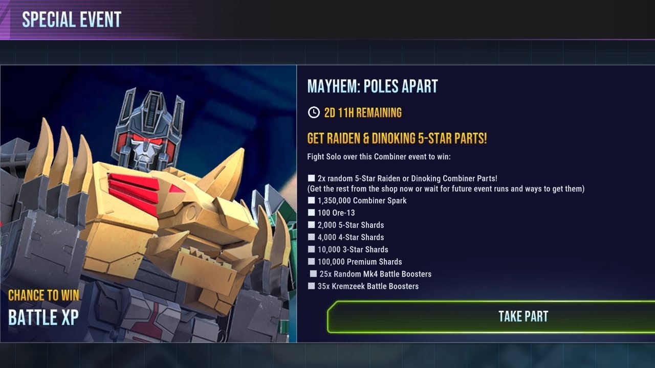 Специальное событие POLES APART — Transformers Earth Wars