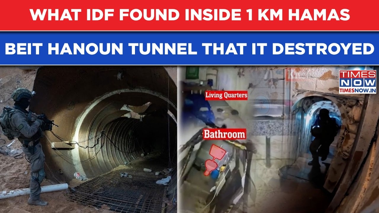 'Living Quarters, Explosives': What IDF Found Inside 1 KM Long Beit Hanoun Terror Tunnel| Watch