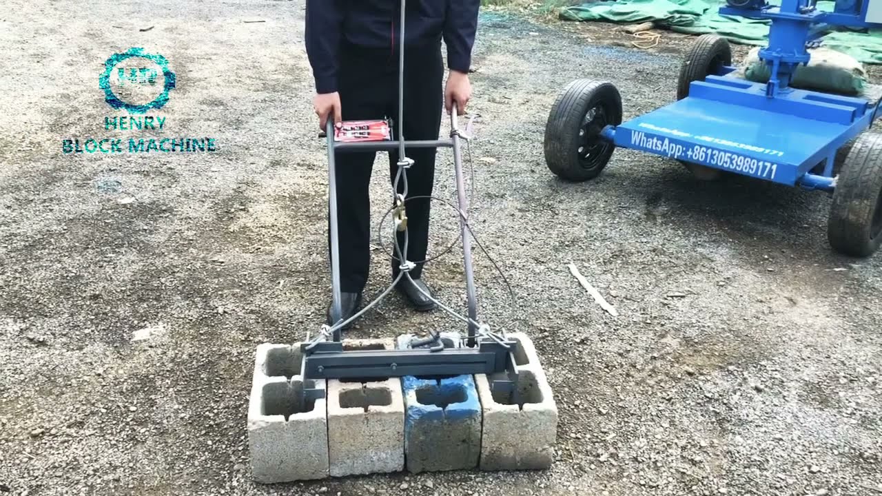 Concrete block clamp machine can load concrete hollow blocks/solid brick/ interlocking pavers