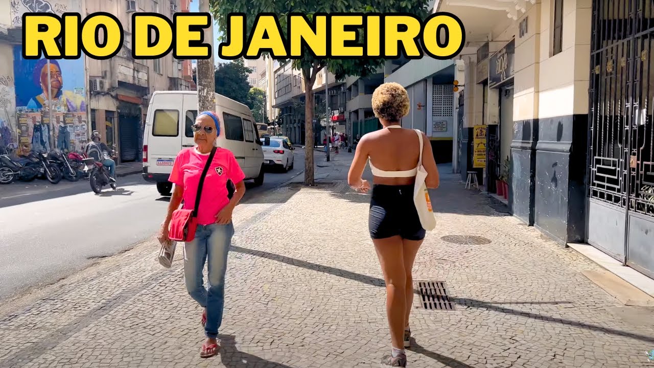 The Pure Reality of Downtown Rio de Janeiro | Brazil 🇧🇷【4K】2024