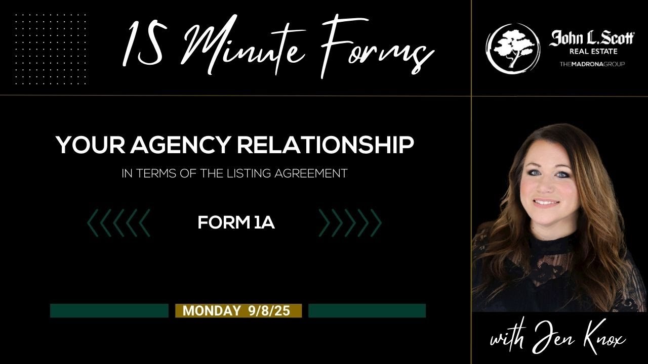 Agency Relationships Explained on Form 1A Listing Agreement | 15 Minute Forms