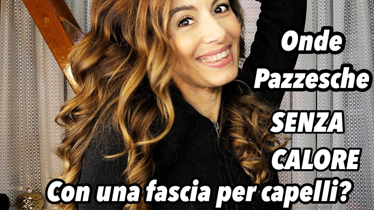 ONDE PAZZESCHE SENZA CALORE CON UNA FASCIA PER CAPELLI