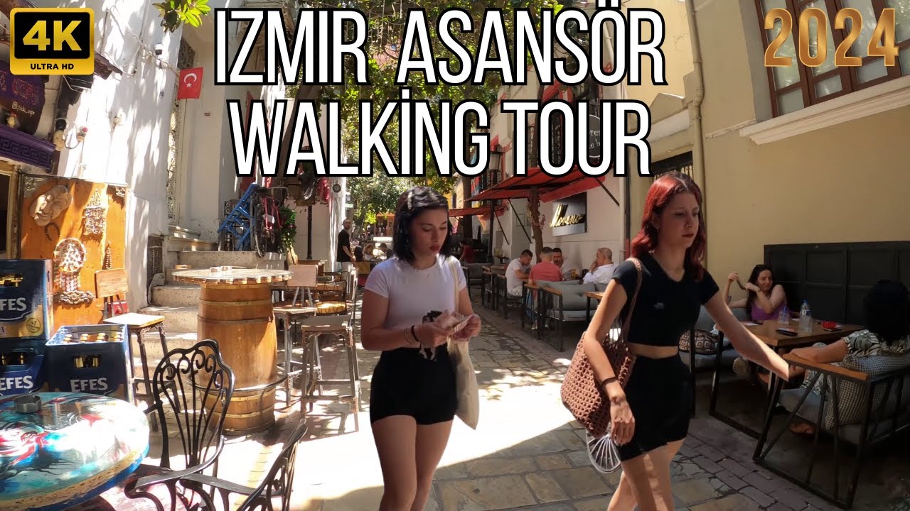 IZMIR KARATAS 2024 Walking Tour | 4k UHD 60fps | İZMİR TÜRKİYE