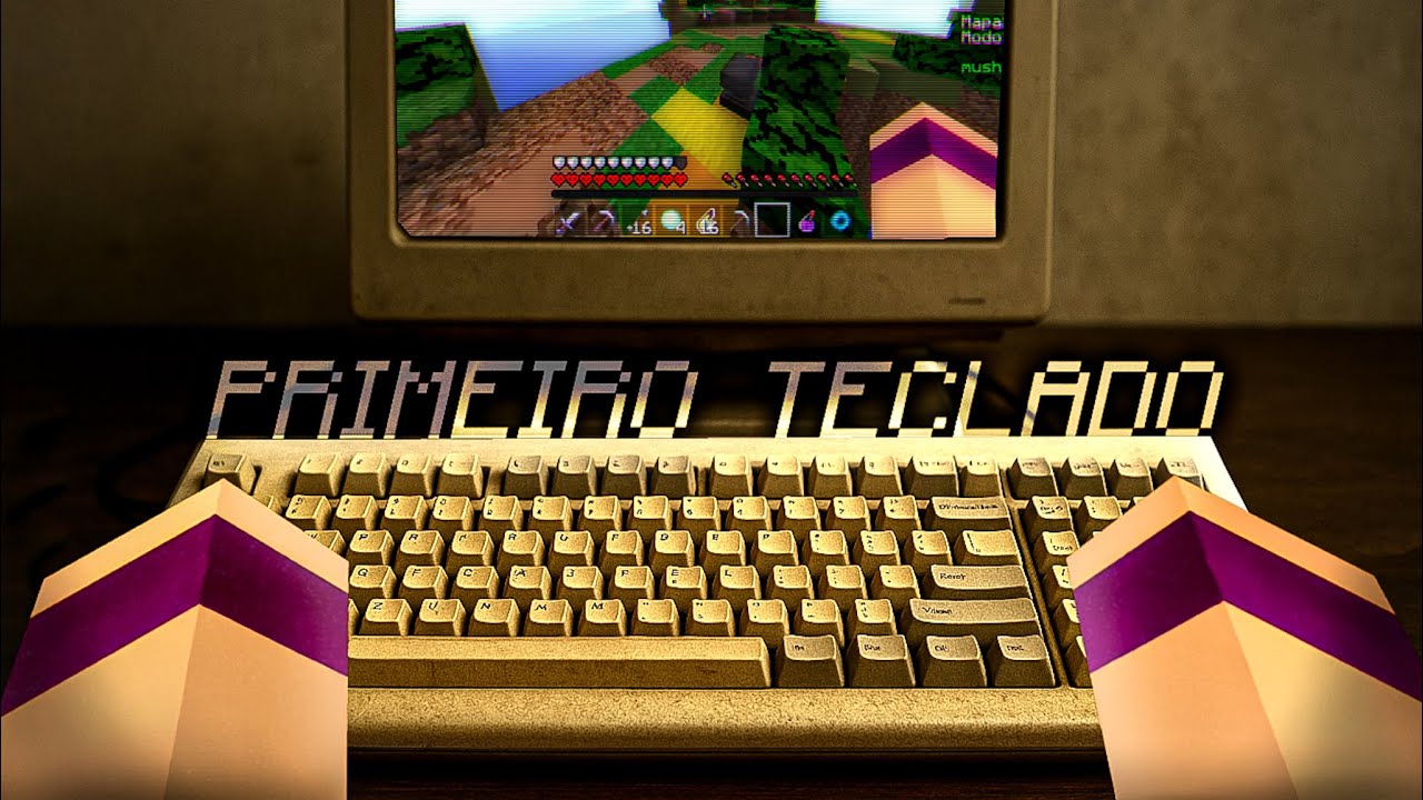 Resgatei meu PRIMEIRO TECLADO só pra jogar SKYWARS (handcam)