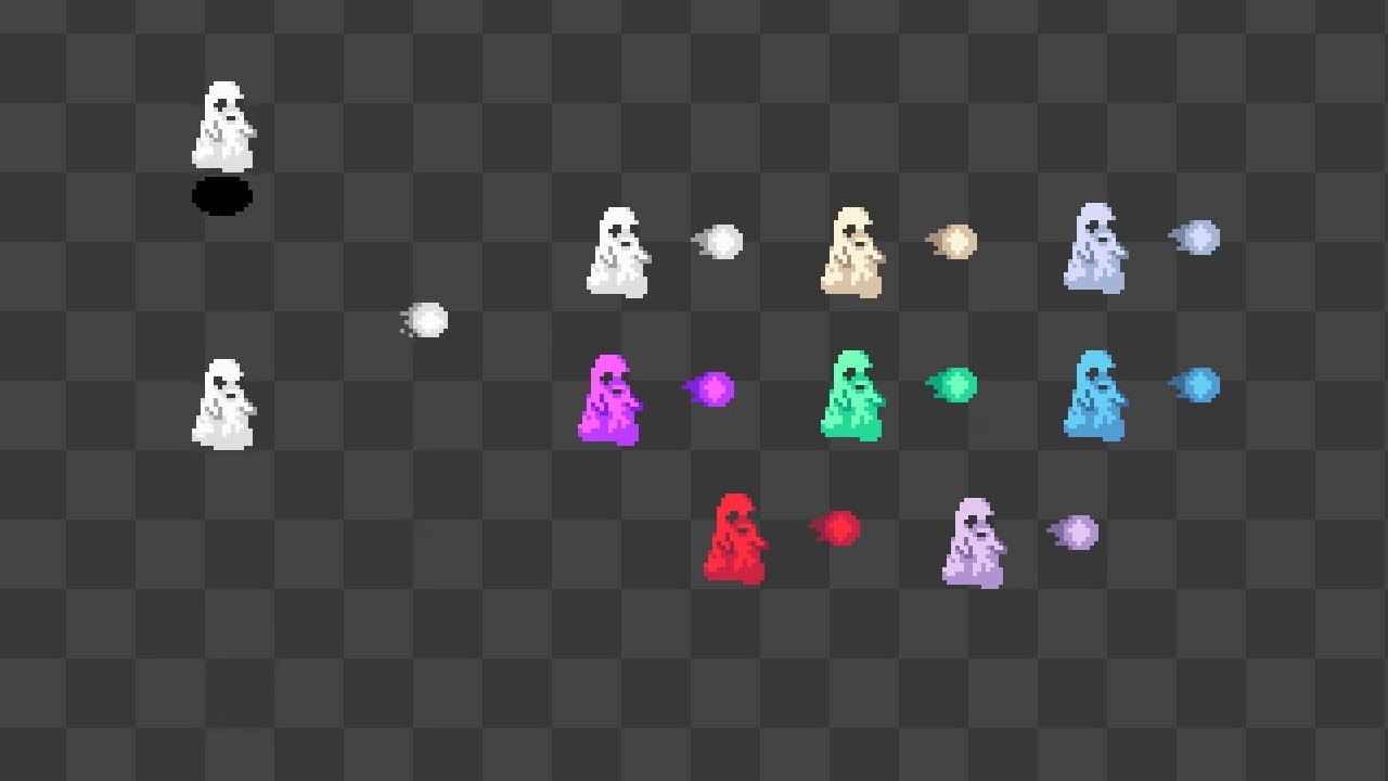 Ghost -  Top Down Pixel Art Character Animation